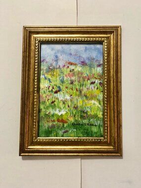 Field of Flowers Watercolor Painting